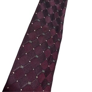 Dolce & Gabbana Burgundy Tie